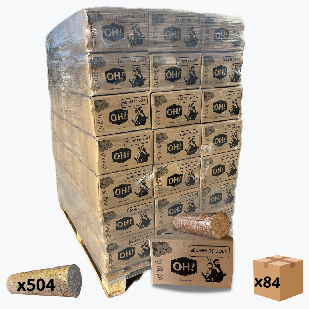 Troncos de día – Palé de 84 cajas